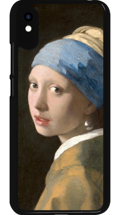 Coque Xiaomi Redmi 9A - Tableau art - La Jeune fille à la perle - Johannes Vermeer