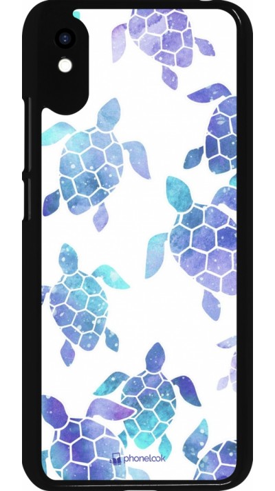 Coque Xiaomi Redmi 9A - Turtles pattern watercolor