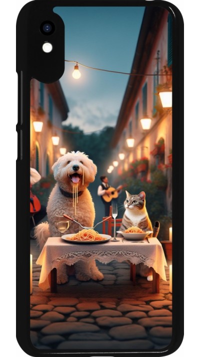 Coque Xiaomi Redmi 9A - Valentine 2024 Dog & Cat Candlelight