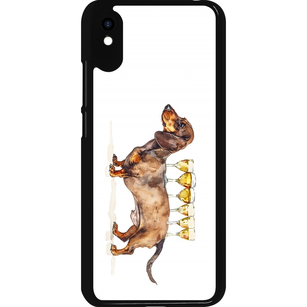 Coque Xiaomi Redmi 9A - Wine Teckel