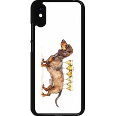 Coque Xiaomi Redmi 9A - Wine Teckel