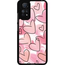 Xiaomi Redmi Note 11 / 11S Case Hülle - Easter 2023 pink hearts