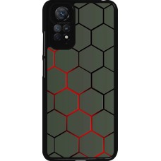 Coque Xiaomi Redmi Note 11 / 11S - Geometric Line red