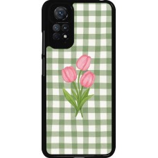 Coque Xiaomi Redmi Note 11 / 11S - Green vichy tulips Spring 2026