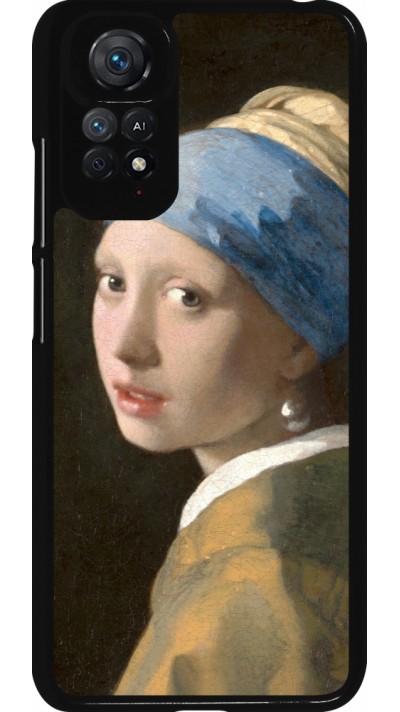 Coque Xiaomi Redmi Note 11 / 11S - Tableau art - La Jeune fille à la perle - Johannes Vermeer