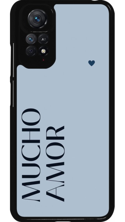 Coque Xiaomi Redmi Note 11 / 11S - Valentine 2024 mucho amor azul