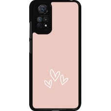 Coque Xiaomi Redmi Note 11 / 11S - Valentine 2023 three minimalist hearts