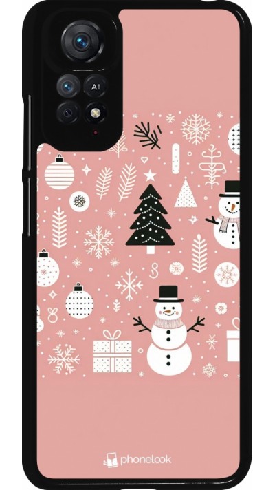Xiaomi Redmi Note 11 / 11S Case Hülle - Weihnachten 2024 Rose Schneemann Weihnachten