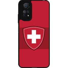 Coque Xiaomi Redmi Note 11 / 11S - Silicone rigide noir Hockey World Championship Ecusson Suisse