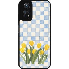 Xiaomi Redmi Note 11 / 11S Case Hülle - Silikon schwarz Blue vichy tulips Spring 2026
