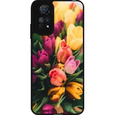 Coque Xiaomi Redmi Note 11 / 11S - Silicone rigide noir Bouquet of tulips Spring 2026
