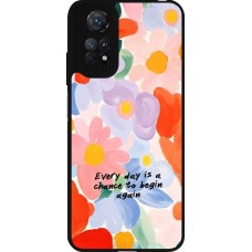 Xiaomi Redmi Note 11 / 11S Case Hülle - Silikon schwarz Every day is a chance Spring 2026