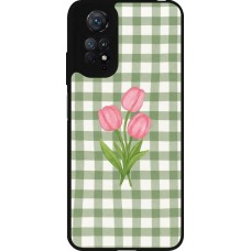 Xiaomi Redmi Note 11 / 11S Case Hülle - Silikon schwarz Green vichy tulips Spring 2026
