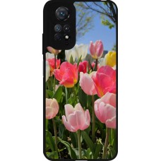 Coque Xiaomi Redmi Note 11 / 11S - Silicone rigide noir Tulips Spring 2026