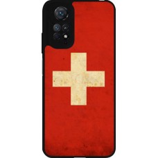 Xiaomi Redmi Note 11 / 11S Case Hülle - Silikon schwarz Vintage Flag SWISS