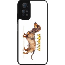 Xiaomi Redmi Note 11 / 11S Case Hülle - Silikon schwarz Wine Teckel