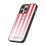 Coque iPhone 12 / 12 Pro - Silicone rigide noir Maillot de football Paraguay 2026 personnalisable