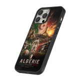 Coque iPhone 12 / 12 Pro - Silicone rigide noir Football Algérie splash 2026