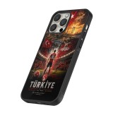 Coque iPhone 12 / 12 Pro - Silicone rigide noir Football Turquie splash 2026