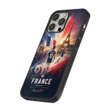 Coque iPhone 13 Pro Max - Silicone rigide noir Football France splash 2026