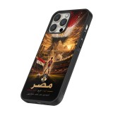 Coque iPhone 14 Pro Max - Silicone rigide noir Football Égypte splash 2026