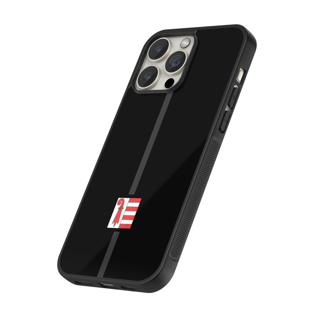 iPhone 14 Pro Case Hülle - Silikon schwarz Kanton JU schwarz