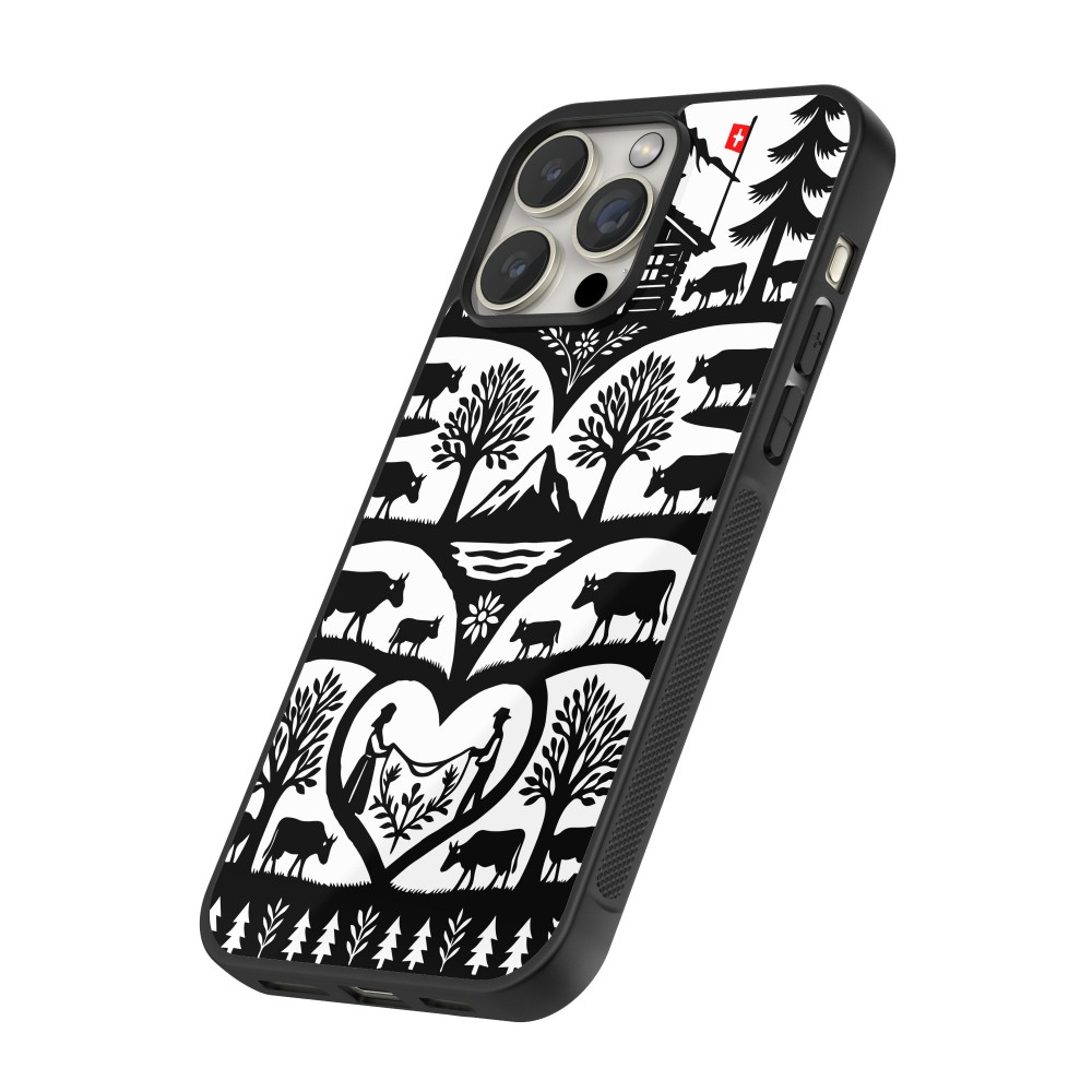 iPhone 15 Pro Max Case Hülle - Silikon schwarz Poya Schweiz 2