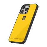 Coque iPhone 15 Pro - Silicone rigide noir Maillot de football Équateur 2026 personnalisable