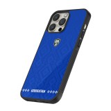 Coque iPhone 15 Pro - Silicone rigide noir Maillot de football Ouzbékistan 2026 personnalisable