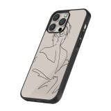 Coque iPhone 15 Pro - Silicone rigide noir Salnikova 05