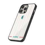 Coque iPhone 16 Pro Max - Silicone rigide noir Maillot de football Algérie 2026 personnalisable