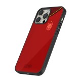 iPhone 16 Pro Max Case Hülle - Silikon schwarz Spanien 2022 personalisierbares Fußballtrikot