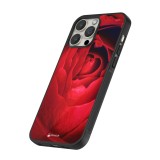 iPhone 16 Pro Max Case Hülle - Silikon schwarz Valentine 2022 Rose