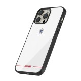 Coque iPhone 16 Pro - Silicone rigide noir Maillot de football Angleterre 2026 personnalisable