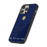 Coque iPhone 16 Pro - Silicone rigide noir Maillot de football Ecosse 2026 personnalisable