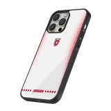 Coque iPhone 16 Pro - Silicone rigide noir Maillot de football Jordanie 2026 personnalisable