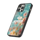 Coque iPhone 16 Pro - Silicone rigide noir Summer 2025 Grow with the flow