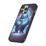 Coque iPhone 16 Pro - Silicone rigide noir Valentine 2024 Fluffy Love