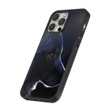 Coque iPhone 16 Pro - Silicone rigide noir Wolf Shape
