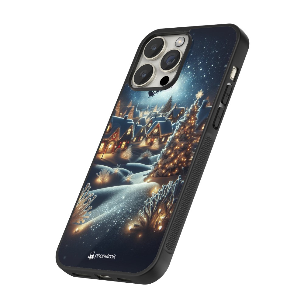 iPhone 16 Pro Case Hülle - Silikon schwarz Weihnachten 2023 Weihnachten steht vor der Tür