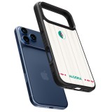 Coque iPhone 17 Pro Max - Silicone rigide noir Maillot de football Algérie 2026 personnalisable