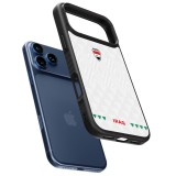 Coque iPhone 17 Pro Max - Silicone rigide noir Maillot de football Irak 2026 personnalisable