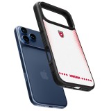 Coque iPhone 17 Pro Max - Silicone rigide noir Maillot de football Jordanie 2026 personnalisable