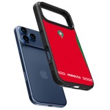 Coque iPhone 17 Pro Max - Silicone rigide noir Maillot de football Maroc 2026 personnalisable