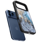 Coque iPhone 17 Pro Max - Silicone rigide noir Marble 04