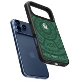 Coque iPhone 17 Pro - Silicone rigide noir Maillot de football Mexique 2026 personnalisable