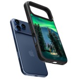 Coque iPhone 17 Pro - Silicone rigide noir Winter 22 Northern Lights