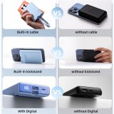 20W Powerbank Joyroom JR-PBM01 batterie externe MagSafe 10000mAh avec pied de support - Bleu