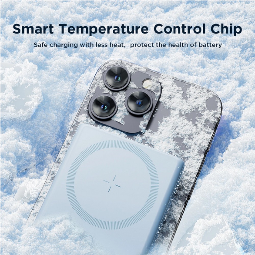 20W Powerbank Joyroom JR-PBM01 batterie externe MagSafe 10000mAh avec pied de support - Bleu