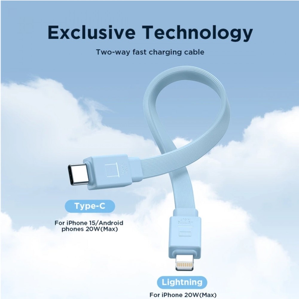 20W Powerbank Joyroom JR-PBM01 batterie externe MagSafe 10000mAh avec pied de support - Bleu